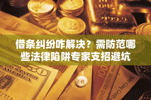 北京借条纠纷咋解决？需防范哪些法律陷阱专家支招避坑