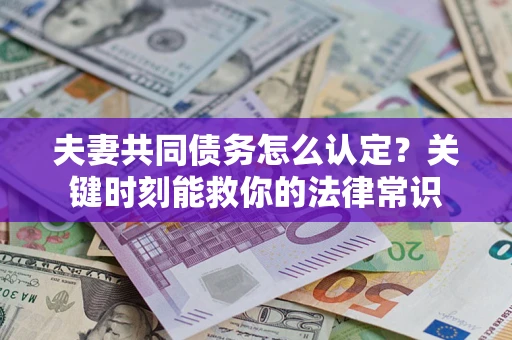 北京夫妻共同债务怎么认定？关键时刻能救你的法律常识