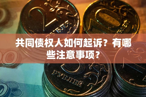 北京共同债权人如何起诉？有哪些注意事项？